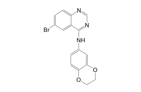 4-quinazolinamine, 6-bromo-N-(2,3-dihydro-1,4-benzodioxin-6-yl)-