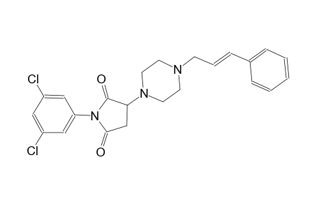 1-(3,5-dichlorophenyl)-3-{4-[(2E)-3-phenyl-2-propenyl]-1-piperazinyl}-2,5-pyrrolidinedione