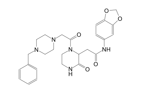 2-piperazineacetamide, N-(1,3-benzodioxol-5-yl)-3-oxo-1-[[4-(phenylmethyl)-1-piperazinyl]acetyl]-