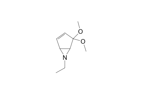 6-Aza-6-ethyl-4,4-dimethoxybicyclo[3.10]hex-2-ene