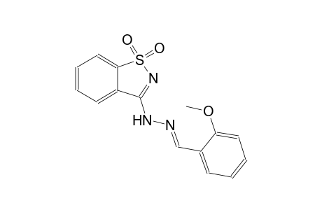 2-methoxybenzaldehyde (1,1-dioxido-1,2-benzisothiazol-3-yl)hydrazone