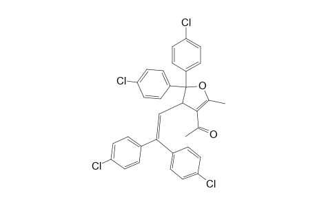 3-Acetyl-2-methyl-4-[2,2-bis(4-chlorophenyl)ethenyl]-5,5-bis(4-chlorophenyl)-4,5-dihydrofuran