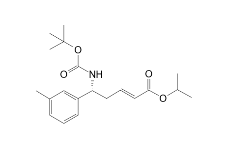 Isopropyl (R,E)-5-((tert-butoxycarbonyl)amino)-5-(m-tolyl)pent-2-enoate
