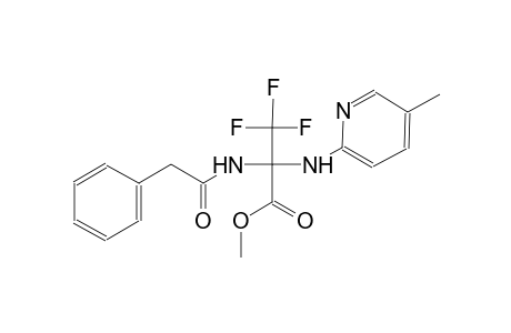 methyl 3,3,3-trifluoro-2-[(5-methyl-2-pyridinyl)amino]-2-[(phenylacetyl)amino]propanoate