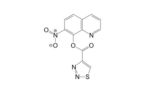 1,2,3-Thiadiazole-4-carboxylic acid, 7-nitro-8-quinolinyl ester