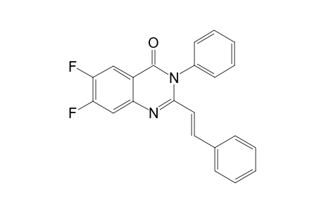6,7-Difluoro-3-phenyl-2-((E)-styryl)-3H-quinazolin-4-one