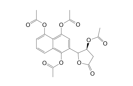 1,4-DIHYDROJUGLOMYCIN-A-TETRAACETATE;(3'R,4'R)-4'-(1,4,5-TRIACETOXY-NAPHTHALIN-2-YL)-3'-ACETOXY-GAMMA-BUTYROLACTONE