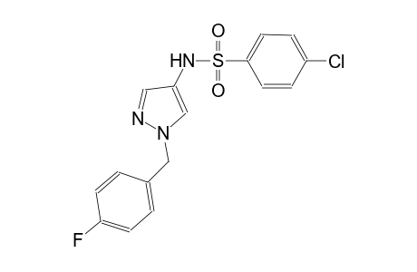 4-chloro-N-[1-(4-fluorobenzyl)-1H-pyrazol-4-yl]benzenesulfonamide