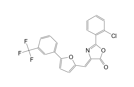 (4Z)-2-(2-chlorophenyl)-4-({5-[3-(trifluoromethyl)phenyl]-2-furyl}methylene)-1,3-oxazol-5(4H)-one