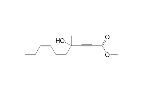 methyl cis-4-methyl-4-hydroxy-7-decen-2-ynoate