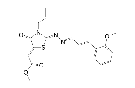 (Z)-Methyl 2-((Z)-3-allyl-2-{(E)-[(E)-3-(2-methoxyphenyl)-allylidene]hydrazono}-4-oxothiazo-lidin-5-ylidene)acetate