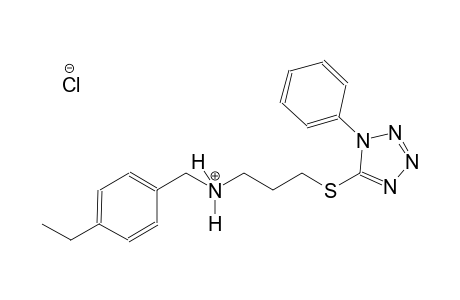 N-(4-ethylbenzyl)-3-[(1-phenyl-1H-tetraazol-5-yl)sulfanyl]-1-propanaminium chloride