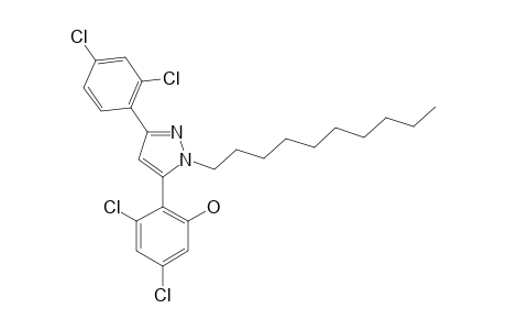 5-(4,6-DICHLORO-2-HYDROXYPHENYL)-3-(2,4-DICHLOROPHENYL)-1-DECYL-PYRAZOLE