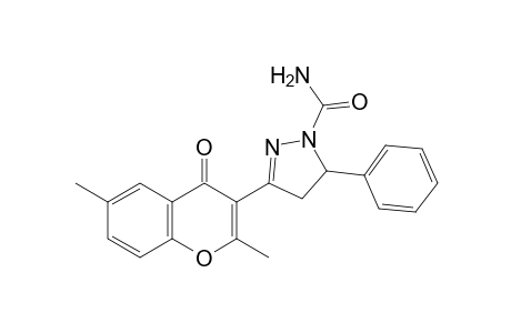 3-(2,6-dimethyl-4-oxo-4H-1-benzopyran-3-yl)-5-phenyl-2-pyrazoline-1-carboxamide