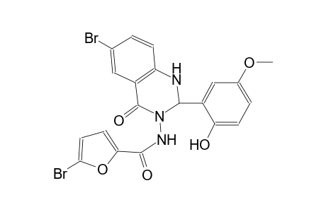 5-bromo-N-(6-bromo-2-(2-hydroxy-5-methoxyphenyl)-4-oxo-1,4-dihydro-3(2H)-quinazolinyl)-2-furamide