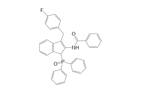 N-(1-(Diphenylphosphoryl)-3-(4-fluorobenzyl)-1H-inden-2-yl)benzamide