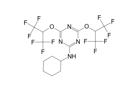 N-Cyclohexyl-4,6-bis[2,2,2-trifluoro-1-(trifluoromethyl)ethoxy]-1,3,5-triazin-2-amine