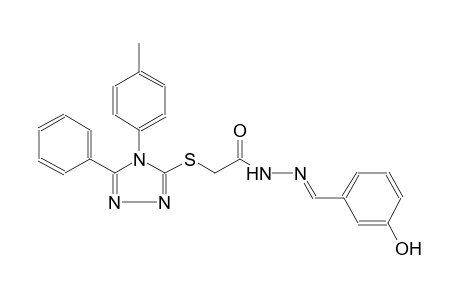 acetic acid, [[4-(4-methylphenyl)-5-phenyl-4H-1,2,4-triazol-3-yl]thio]-, 2-[(E)-(3-hydroxyphenyl)methylidene]hydrazide
