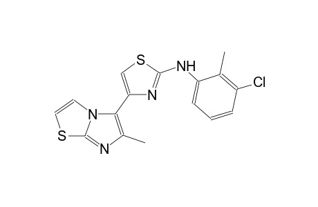 2-thiazolamine, N-(3-chloro-2-methylphenyl)-4-(6-methylimidazo[2,1-b]thiazol-5-yl)-