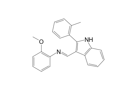 N-[(2-(o-Methylphenyl)-1H-indole-3-yl)methylene](o-methoxy)benezeamine