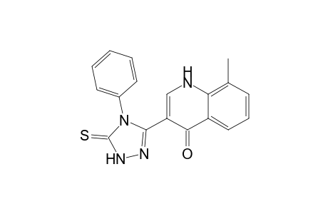 3-(4,5-Dihydro-4-phenyl-5-thioxo-1H-1,2,4-triazol-3-yl)-8-methylquinolin-4(1H)-one