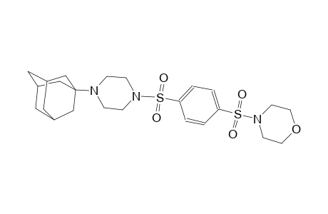 4-[4-[4-(1-adamantyl)piperazin-1-yl]sulfonylphenyl]sulfonylmorpholine