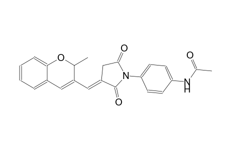 acetamide, N-[4-[(3E)-3-[(2-methyl-2H-1-benzopyran-3-yl)methylene]-2,5-dioxopyrrolidinyl]phenyl]-