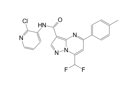 N-(2-chloro-3-pyridinyl)-7-(difluoromethyl)-5-(4-methylphenyl)pyrazolo[1,5-a]pyrimidine-3-carboxamide