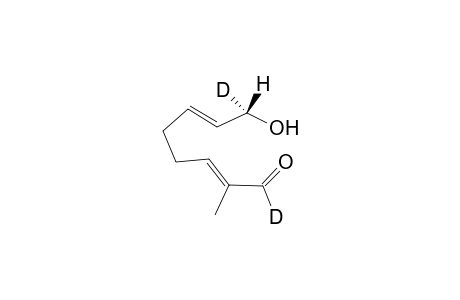 (2E,6E,8S)-8-Hydroxy-2-methyl-[1,8-D2]octa-2,6-dien-1-al