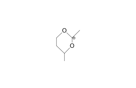 2,4-Dimethyl-1,3-dioxan-2-ylium cation