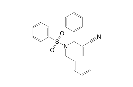 N-(2-Cyano-1-phenylallyl)-N-(penta-2,4-dienyl)benzenesulfonamide