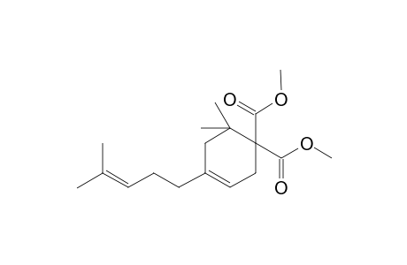 Dimethyl 4-(4-Methylpent-3-en-1-yl)-6,6-dimethylcyclohex-3-ene-1,1-dicarboxylate