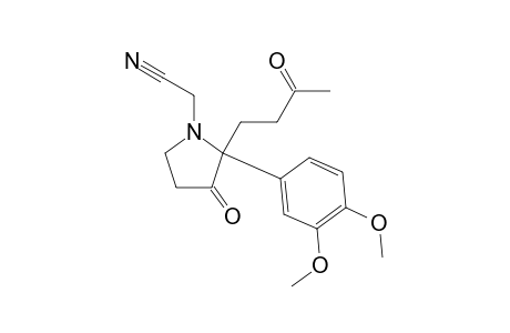 rac-N-Cyanomethyl-2-(3,4-dimethoxyphenyl)-2-(3-oxobutyl)- pyrrolidin-3-one