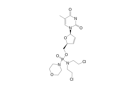 (R)-[5-(5-METHYL-2,4-DIOXO-3,4-DIHYDROPYRIMIDIN-1(2H)-YL)-2,5-DIHYDROFURAN-2-YL]-METHYL-N,N-BIS-(2-CHLOROETHYL)-P-MORPHOLINO-PHOSPHONAMIDATE