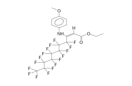 ETHYL (E)-3-(4-METHOXYPHENYL)AMINO-3-PERFLUOROOCTYLPROPENOATE