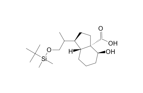 3aH-Indene-3a-carboxylic acid, 1-[2-[[(1,1-dimethylethyl)dimethylsilyl]oxy]-1-methylethyl]octahydro-4-hydroxy-, [1.alpha.(R*),3a.alpha.,4.beta.,7a.beta.]-(.+-.)-