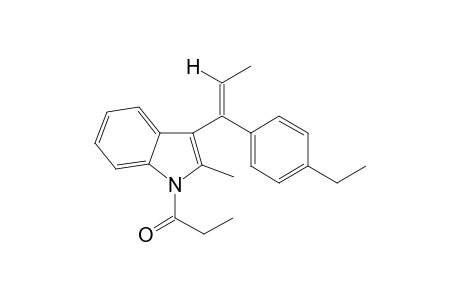 3-(1-(4-Ethylphenyl)-1-propen-1-yl)-2-methyl-1-propionyl-1H-indole