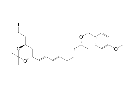 (E.E)-1-Iodo-13-p-methoxybenzyloxy-3,5-di-O-isopropylidenetetradeca-6,8-diene