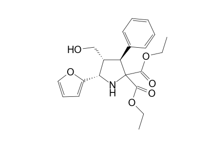 Diethyl (3R,4R,5S)-5-(2-Furyl)-4-(hydroxymethyl)-3-phenylpyrrolidine-2,2-dicarboxylate