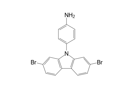 4-(2,7-Dibromo-9H-carbazol-9-yl)aniline