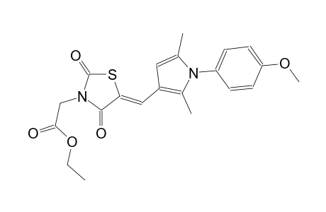 ethyl ((5Z)-5-{[1-(4-methoxyphenyl)-2,5-dimethyl-1H-pyrrol-3-yl]methylene}-2,4-dioxo-1,3-thiazolidin-3-yl)acetate