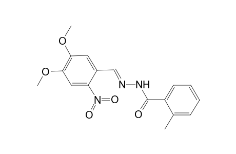N'-[(E)-(4,5-Dimethoxy-2-nitrophenyl)methylidene]-2-methylbenzohydrazide