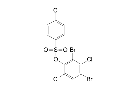 p-CHLOROBENZENESULFONIC ACID, 2,4-DIBROMO-3,6-DICHLOROPHENYL ESTER