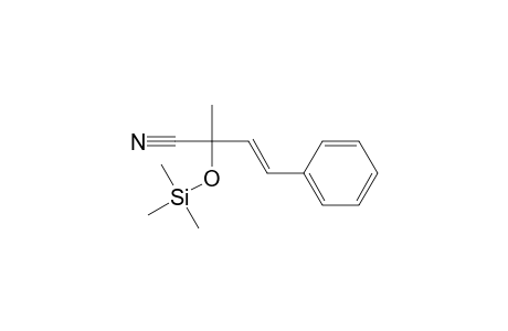 (E)-2-methyl-4-phenyl-2-trimethylsilyloxy-3-butenenitrile