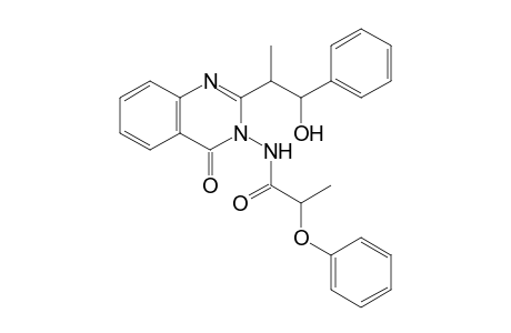 2-(2-Hydroxy-1-methyl-2-phenylethyl)-3-(2-phenoxypropionylamino)quinazolin-4(3H)-one