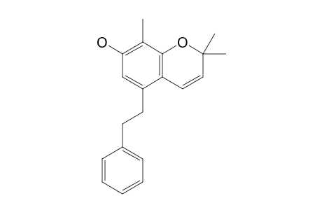 BAUHINOL-D;2,2,8-TRIMETHYL-5-(2-PHENYLETHYL)-2H-1-BENZOPYRAN-7-OL