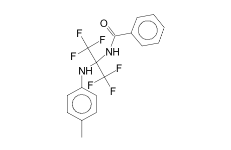 N-[2,2,2-Trifluoro-1-(p-toluidino)-1-(trifluoromethyl)ethyl]benzamide