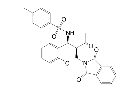 Erythro-N-(1-(2-chlorophenyl)-2-((1,3-dioxoisoindolin-2-yl)methyl)-3-oxobutyl)-4-methylbenzenesulfonamide