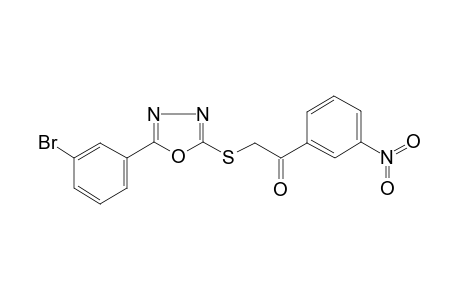 2-[[5-(3-bromophenyl)-1,3,4-oxadiazol-2-yl]thio]-1-(3-nitrophenyl)ethanone