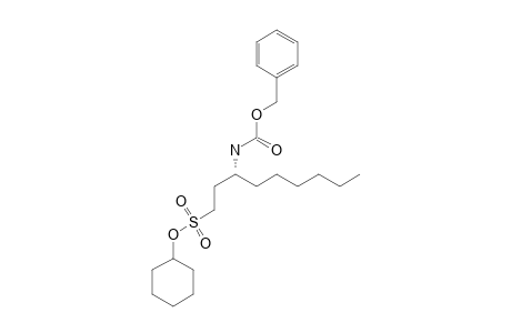 CYCLOHEXYL-(R)-(+)-3-(BENZYLOXYCARBONYLAMINO)-NONANESULFONATE
